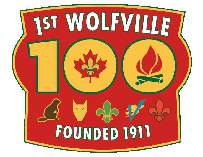 1st Wolfville scouting logo