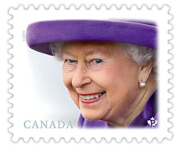 Canadian 2019 Definitive Queen Elizabeth II stamp
