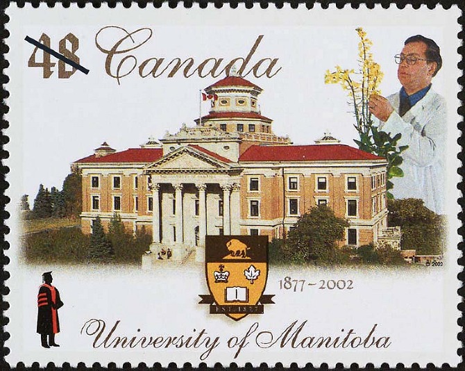 Canada commemorative stamp for University of Manitoba