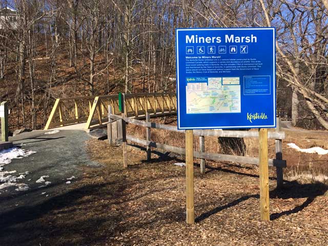 Miner's Marsh sign
